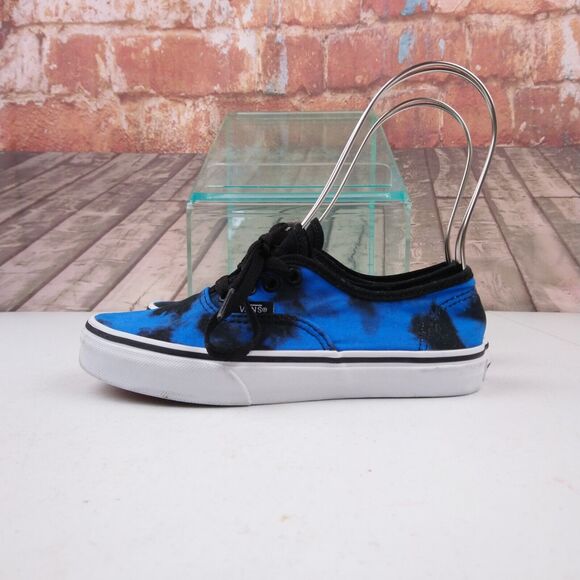 Vans Blue Tie Dye Sneakers Kids Size 2 - Picture 5 of 7